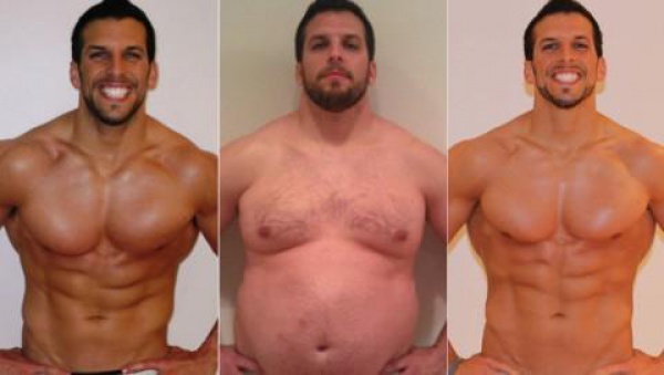 健身教练疯狂实验，1年内增肥32公斤，再减肥32公斤变型男